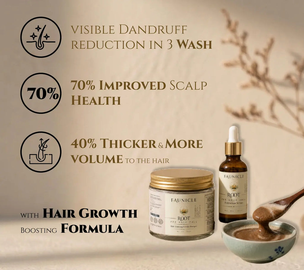 Zero: Anti Dandruff Hair Cleansing Ritual for Winters - Hair Cleansing Powder + Activation Serum