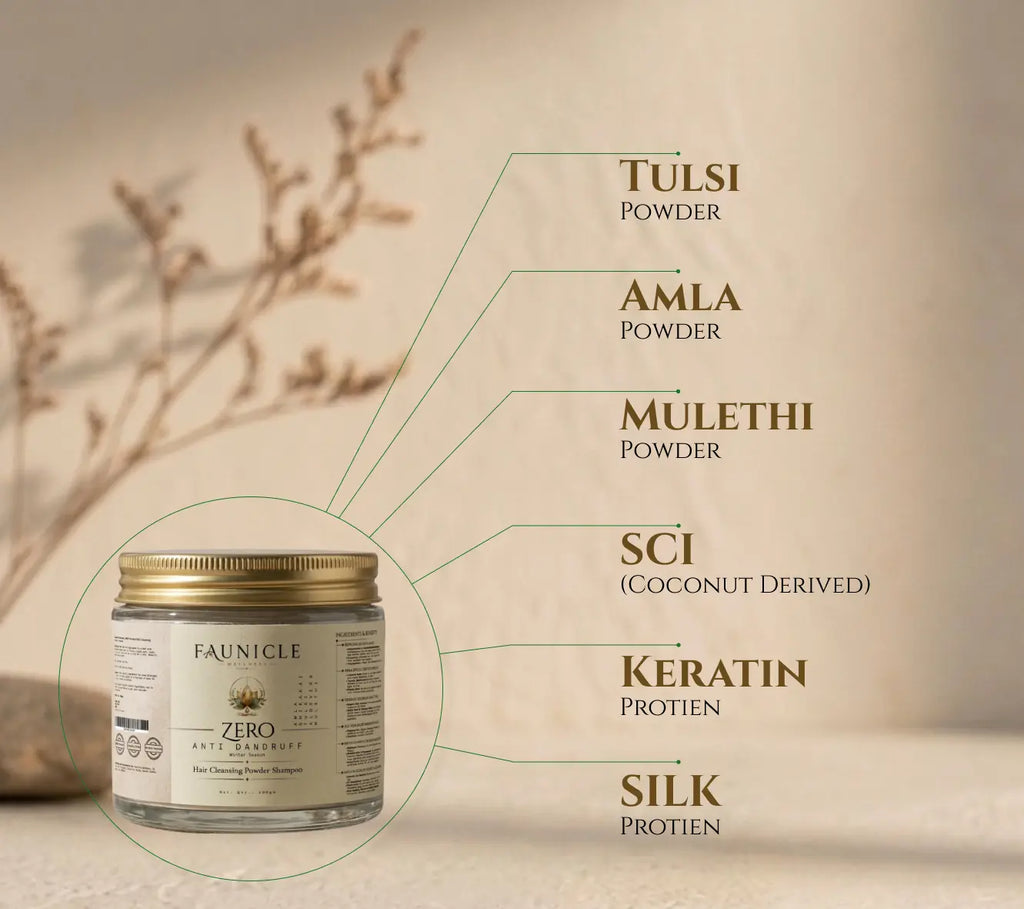 Zero: Anti Dandruff Hair Cleansing Ritual for Winters - Hair Cleansing Powder + Activation Serum